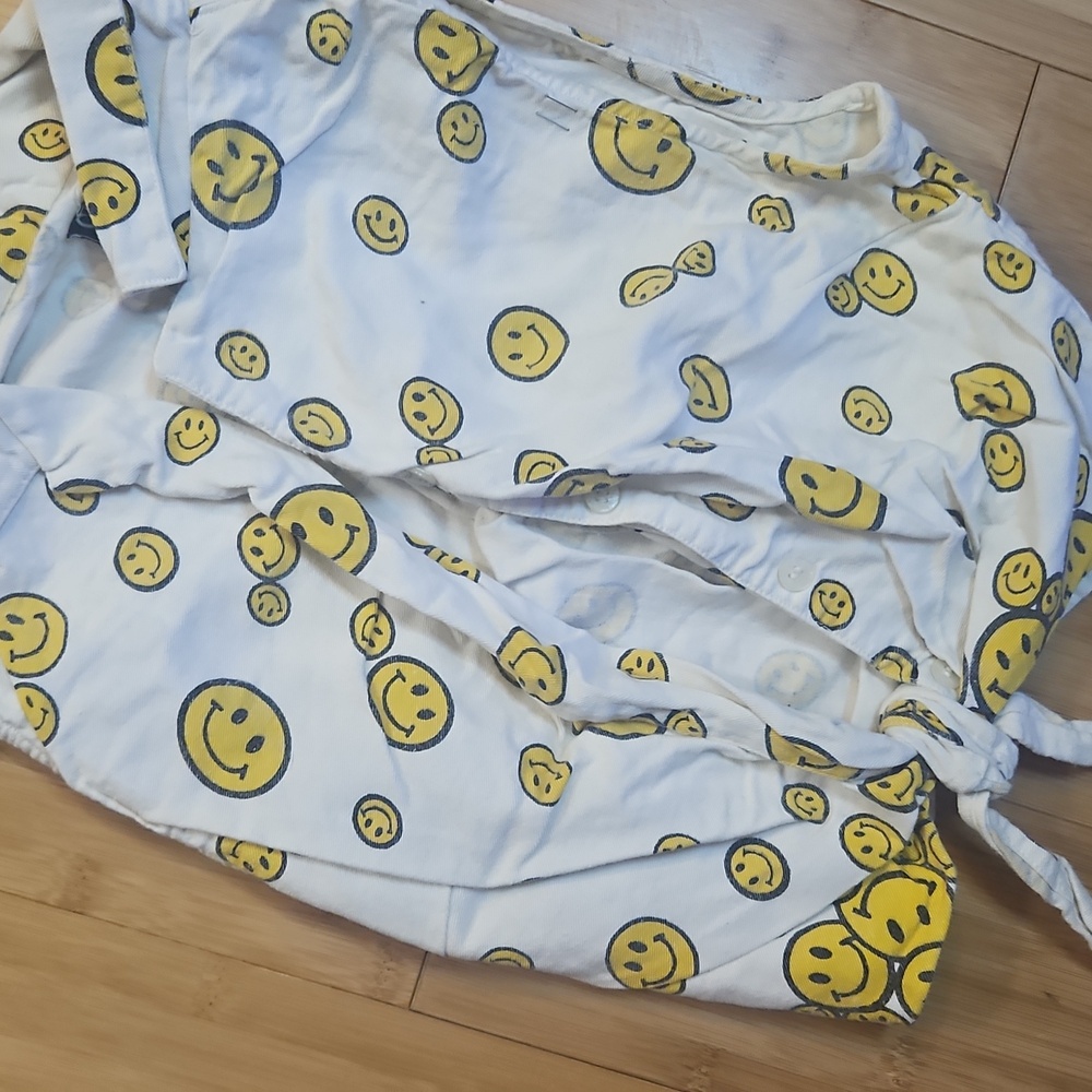 VINTAGE Cotton Express Smiley Face Shirt Rare Collectible - Picture 4 of 6
